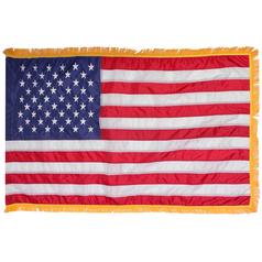 U.S. Stars and Stripes Indoor - Nylon Ceremonial Flag 3' X 5'
