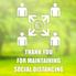 Social Distancing Window Cling